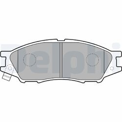 Sada brzdových platničiek kotúčovej brzdy DELPHI LP2184