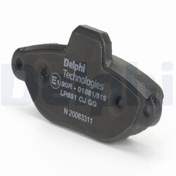 Sada brzdových platničiek kotúčovej brzdy DELPHI LP851 - obr. 2