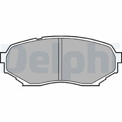 Sada brzdových platničiek kotúčovej brzdy DELPHI LP934