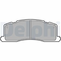Sada brzdových platničiek kotúčovej brzdy DELPHI LP943