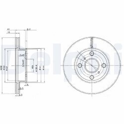 Brzdový kotúč DELPHI BG2424