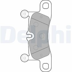 Sada brzdových platničiek kotúčovej brzdy DELPHI LP2233