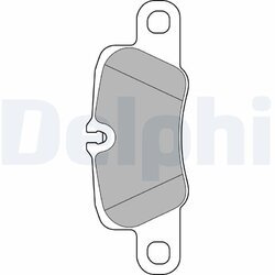 Sada brzdových platničiek kotúčovej brzdy DELPHI LP2237