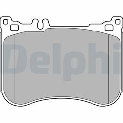Sada brzdových platničiek kotúčovej brzdy DELPHI LP2445