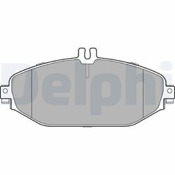 Sada brzdových platničiek kotúčovej brzdy DELPHI LP3282