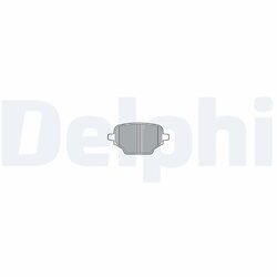 Sada brzdových platničiek kotúčovej brzdy DELPHI LP3580