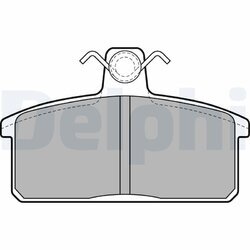 Sada brzdových platničiek kotúčovej brzdy DELPHI LP1201