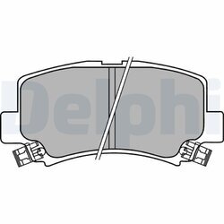 Sada brzdových platničiek kotúčovej brzdy DELPHI LP1439