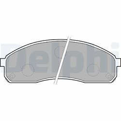 Sada brzdových platničiek kotúčovej brzdy DELPHI LP1671