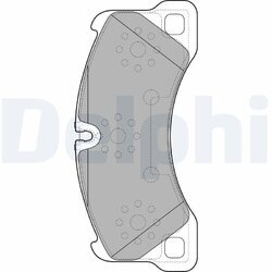 Sada brzdových platničiek kotúčovej brzdy DELPHI LP2117