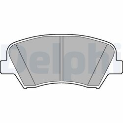 Sada brzdových platničiek kotúčovej brzdy DELPHI LP2293