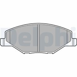 Sada brzdových platničiek kotúčovej brzdy DELPHI LP2444