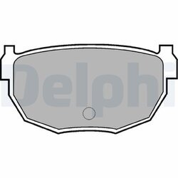 Sada brzdových platničiek kotúčovej brzdy DELPHI LP570