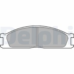 Sada brzdových platničiek kotúčovej brzdy DELPHI LP726
