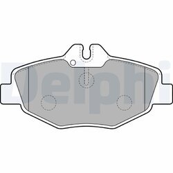 Sada brzdových platničiek kotúčovej brzdy DELPHI LP1791