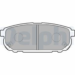 Sada brzdových platničiek kotúčovej brzdy DELPHI LP1850