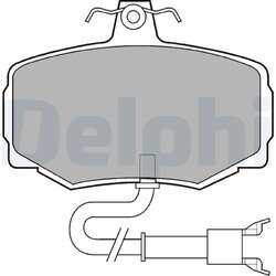 Sada brzdových platničiek kotúčovej brzdy DELPHI LP600