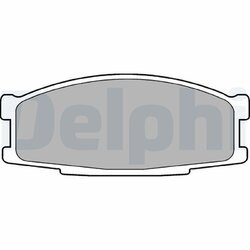 Sada brzdových platničiek kotúčovej brzdy DELPHI LP981