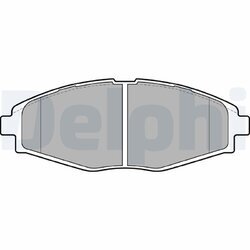 Sada brzdových platničiek kotúčovej brzdy DELPHI LP1390
