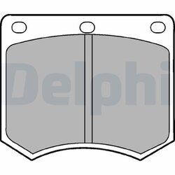 Sada brzdových platničiek kotúčovej brzdy DELPHI LP154