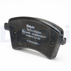 Sada brzdových platničiek kotúčovej brzdy DELPHI LP2078 - obr. 3