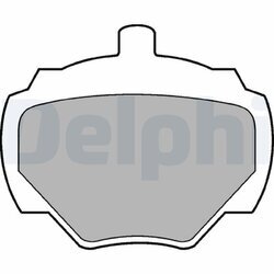 Sada brzdových platničiek kotúčovej brzdy DELPHI LP211