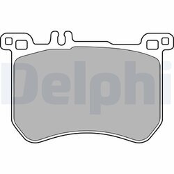 Sada brzdových platničiek kotúčovej brzdy DELPHI LP2507
