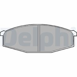Sada brzdových platničiek kotúčovej brzdy DELPHI LP373