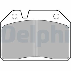 Sada brzdových platničiek kotúčovej brzdy DELPHI LP55