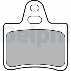 Sada brzdových platničiek kotúčovej brzdy DELPHI LP655