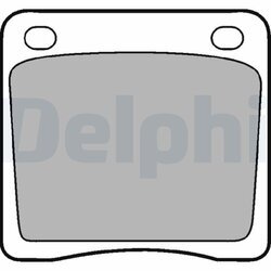 Sada brzdových platničiek kotúčovej brzdy DELPHI LP65