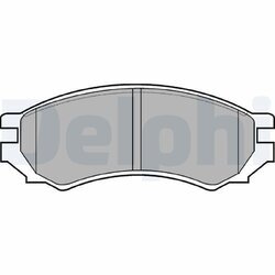 Sada brzdových platničiek kotúčovej brzdy DELPHI LP670