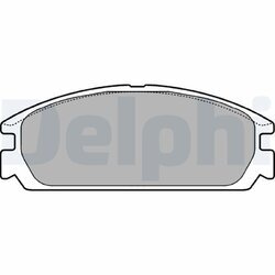 Sada brzdových platničiek kotúčovej brzdy DELPHI LP721