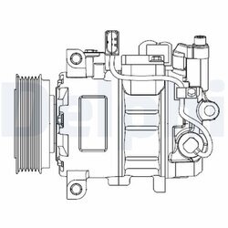 Kompresor klimatizácie DELPHI CS20476