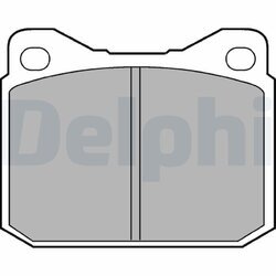 Sada brzdových platničiek kotúčovej brzdy DELPHI LP117
