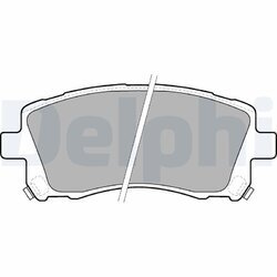 Sada brzdových platničiek kotúčovej brzdy DELPHI LP1663