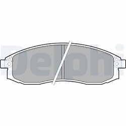 Sada brzdových platničiek kotúčovej brzdy DELPHI LP1759
