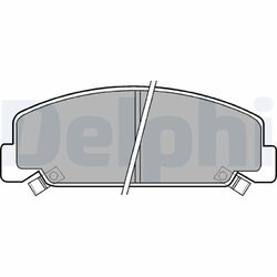Sada brzdových platničiek kotúčovej brzdy DELPHI LP403
