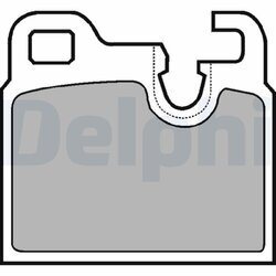 Sada brzdových platničiek kotúčovej brzdy DELPHI LP443