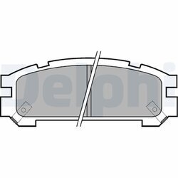 Sada brzdových platničiek kotúčovej brzdy DELPHI LP814
