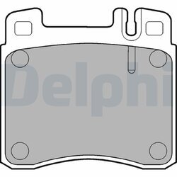 Sada brzdových platničiek kotúčovej brzdy DELPHI LP840