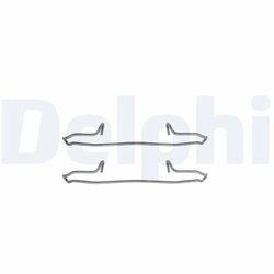 Sada príslušenstva obloženia kotúčovej brzdy DELPHI LX0223