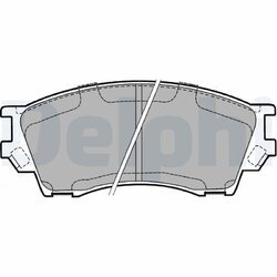 Sada brzdových platničiek kotúčovej brzdy DELPHI LP1063