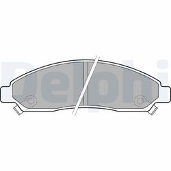 Sada brzdových platničiek kotúčovej brzdy DELPHI LP2037