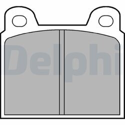 Sada brzdových platničiek kotúčovej brzdy DELPHI LP20