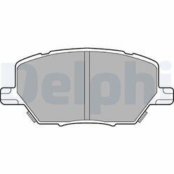 Sada brzdových platničiek kotúčovej brzdy DELPHI LP3184