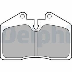 Sada brzdových platničiek kotúčovej brzdy DELPHI LP672