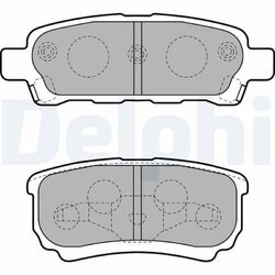 Sada brzdových platničiek kotúčovej brzdy DELPHI LP1852