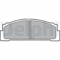 Sada brzdových platničiek kotúčovej brzdy DELPHI LP30