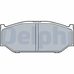 Sada brzdových platničiek kotúčovej brzdy DELPHI LP3544